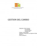 Gestion del Cambio que debe presentar una empresa