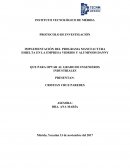 IMPLEMENTACIÓN DEL PROGRAMA MANUFACTURA ESBELTA EN LA EMPRESA VIDRIOS Y ALUMINIOS DANNY