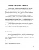 Reporte propiedades de la materia ucr