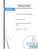 ETICA Y PRÀCTICA PROFESIONAL