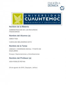 ADMINISTRACION DE LOS RECURSOS FINANCIEROS. Página 1