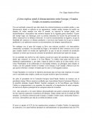 Cómo explica usted el distanciamiento entre Europa y Estados Unidos en materia económica?