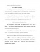 Taller 1: LA TEORÍA DEL CONFLICTO