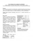 TITULO FORMADO POR EL NOMBRE DEL EXPERIMENTO