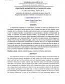 PRINCIPALES PARÁMETROS DE LA CALIDAD DEL AGUA