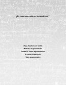 ¿Es malo ser malo en matemáticas?