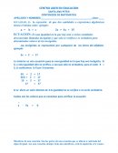 Hoja de trabajo ecuaciones