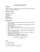 Determinacion de humedad y cenizas