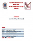 Actividad integradora etapa 1 literatura