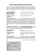 NOTIFICACION POR PRESUNTA INFRACCIÓN LEVE