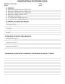 EXAMEN MENSUAL DE PERSONAL SOCIAL