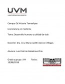 Desarrollo humano y calidad de vida