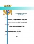 FORMULACIÓN Y EVALUACIÓN DE PROYECTOS PRIVADOS