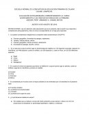 EVALUACIÓN EXTRAORDINARIA CORRESPONDIENTE AL CURSO