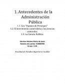 Antecedentes de la Administración Pública Los “Espejos de Príncipes”