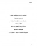 Evidencia: Altibajos de la escritura