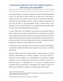 Comparación lingüística entre “Don segundo sombra” y “María Rosa, flor del Quillén”.