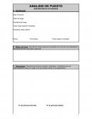 ANALISIS DE PUESTOACTIVIDADES