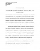 EL PARADIGMA CRISTIANO DE PENSAMIENTO. LA REVOLUCIÓN CULTURAL DEL CRISTIANISMO