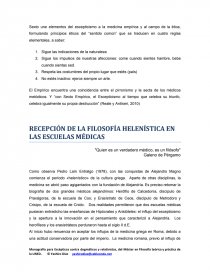 INFLUENCIA DEL ESCEPTICISMO EN LAS ESCUELAS MÉDICAS DE LA ANTIGUA GRECIA: LA ESCUELA MÉDICA METÓDICA Y LA EMPÍRICA. Página 8