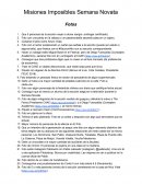 Misiones Imposibles Semana Novata