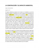 LA CONSTRUCCIÓN Y SU IMPACTO AMBIENTAL