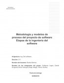 Metodología y modelos de proceso del proyecto de software