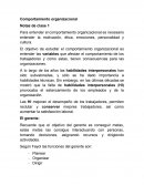 Comportamiento organizacional Notas de clase