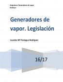 Generadores de vapor. Legislación.