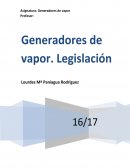 Generadores de vapor. Legislación.