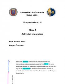 Español Etapa 4 Actividad Integradora. Página 1