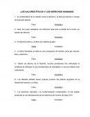 LOS VALORES ÉTICOS Y LOS DERECHOS HUMANOS