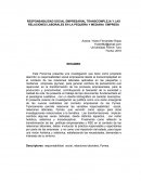 RESPONSABILIDAD SOCIAL EMPRESARIAL TRANSCOMPLEJA Y LAS RELACIONES LABORALES EN LA PEQUEÑA Y MEDIANA EMPRESA
