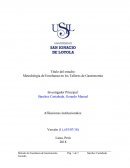 Metodología de Enseñanza en los Talleres de Gastronomía