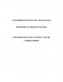 LINEAMIENTOS PARA ACCESO Y USO DE LABORATORIOS