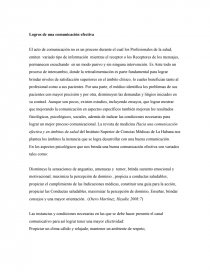 Logros de una comunicación efectiva. Página 1