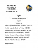 Actividad de Metacognición Inglés 3 Etapa 1