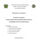 Caracteristicas del flujo transito