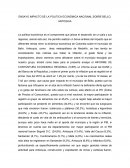 ENSAYO IMPACTO DE LA POLITICA ECONÓMICA NACIONAL SOBRE BELLO, ANTOQUIA