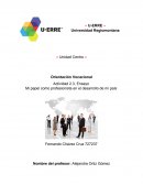 Ensayo Mi papel como profesionista en el desarrollo de mi país