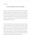 Ejercicio y Actividad fisica