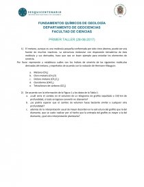 FUNDAMENTOS QUÍMICOS DE GEOLOGÍA. Página 1