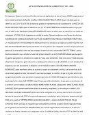 Acta de conciliación de alimentos