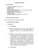 INFORME PSICOLÓGICO MASCULINO