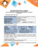 Guía de actividades y rúbrica de evaluación Etapa 2 – Análisis y articulación