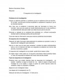 El esquema de la investigación Resumen