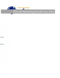 Plan de Marketing: EXCELL CARS. Página 1