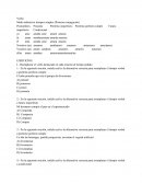 Modo indicativo tiempos simples (Verbo)