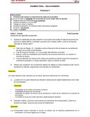 Finanzas EXAMEN FINAL - SOLUCIONARIO