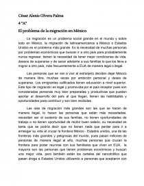 Problema social de la migración ilegal en México. Página 1
